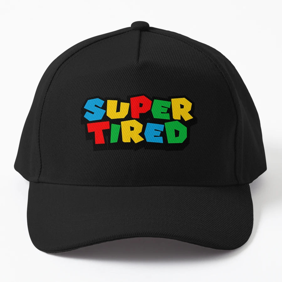 Super Tired OTTO Dad Hat - Embroidered Design - Snapback, Trucker Hat, Dad Hat, Denim Baseball Cap