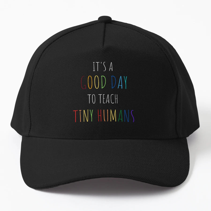 Its Good Day To Teach Tiny Humans New Era Snapback - Distres - Snapback, Trucker Hat, Dad Hat, Denim Baseball Cap