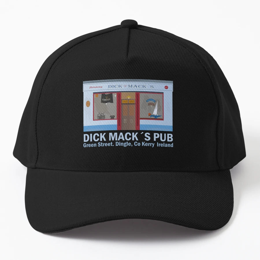 Dick Macks Pub Trucker Hat - Embroidered Design - Snapback, Trucker Hat, Dad Hat, Denim Baseball Cap
