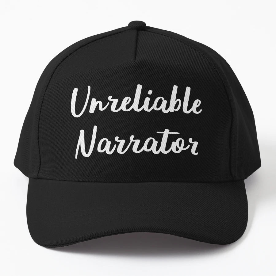 Unreliable Narrator V Denim Baseball Cap - Exclusive Custom - Snapback, Trucker Hat, Dad Hat, Denim Baseball Cap