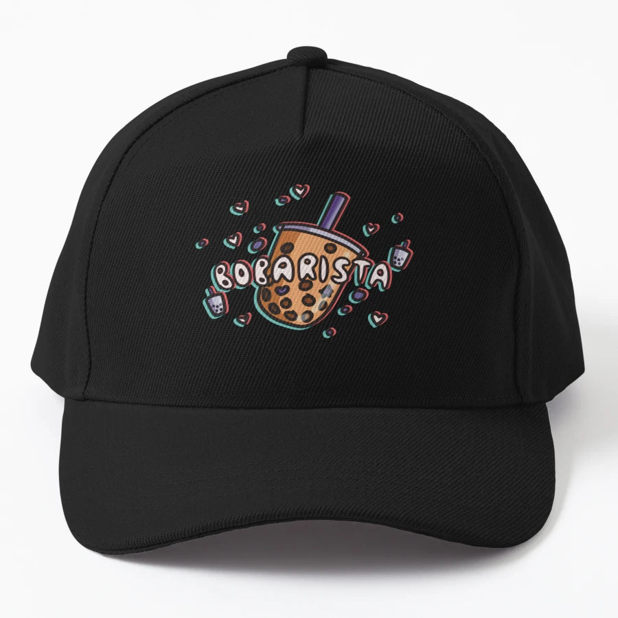 Boba Bubble Tea OTTO Dad Hat - Breathable Mesh - Snapback, Trucker Hat, Dad Hat, Denim Baseball Cap