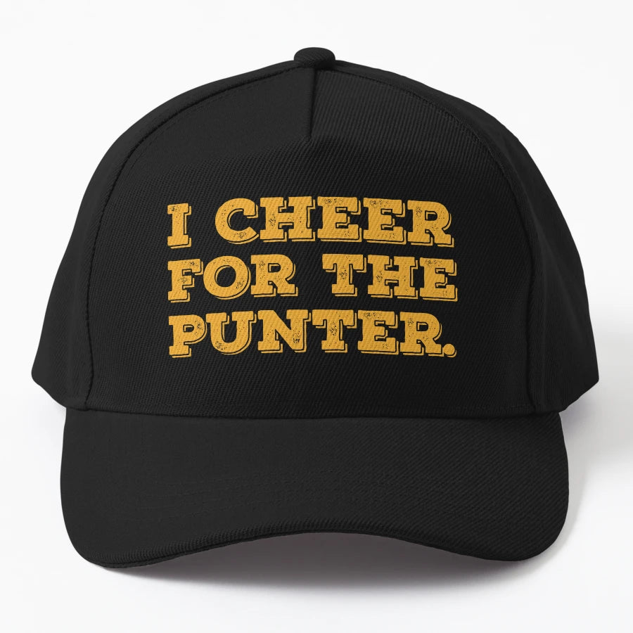 I Cheer Punter Trucker Hat - 6-Panel Cap - Snapback, Trucker Hat, Dad Hat, Denim Baseball Cap