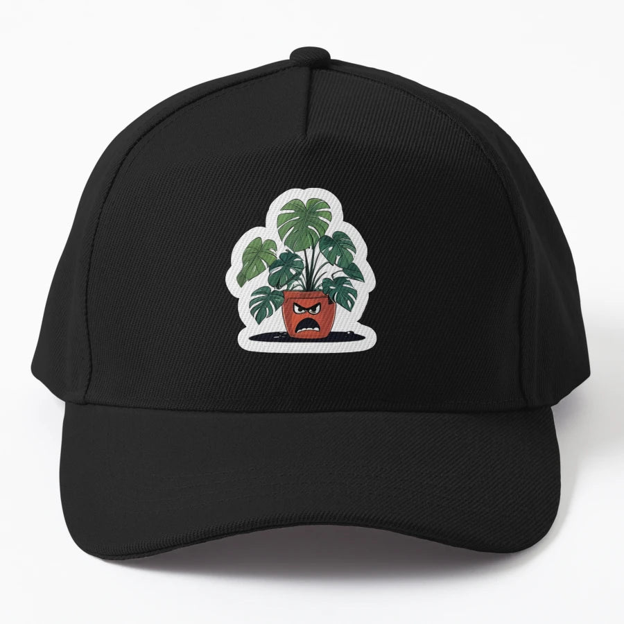 Angry Potted Plant 4 Monstera OTTO Dad Hat - Unstructured - Snapback, Trucker Hat, Dad Hat, Denim Baseball Cap