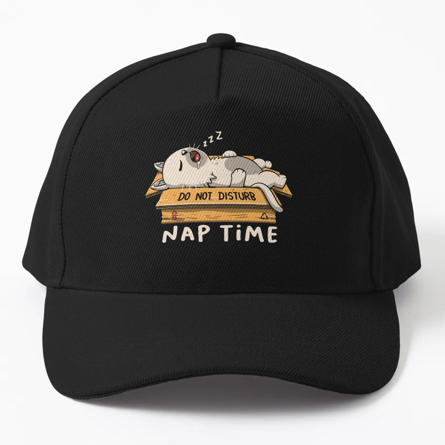 Nap Time Do Not Disturb Cute Lazy Funny New Era Snapback - Snapback, Trucker Hat, Dad Hat, Denim Baseball Cap