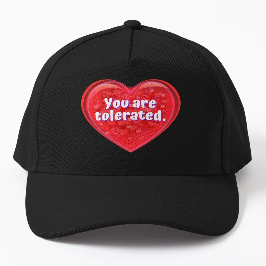 Heart You Are Tolerated Funny Valentines Signs Trucker Hat - Snapback, Trucker Hat, Dad Hat, Denim Baseball Cap