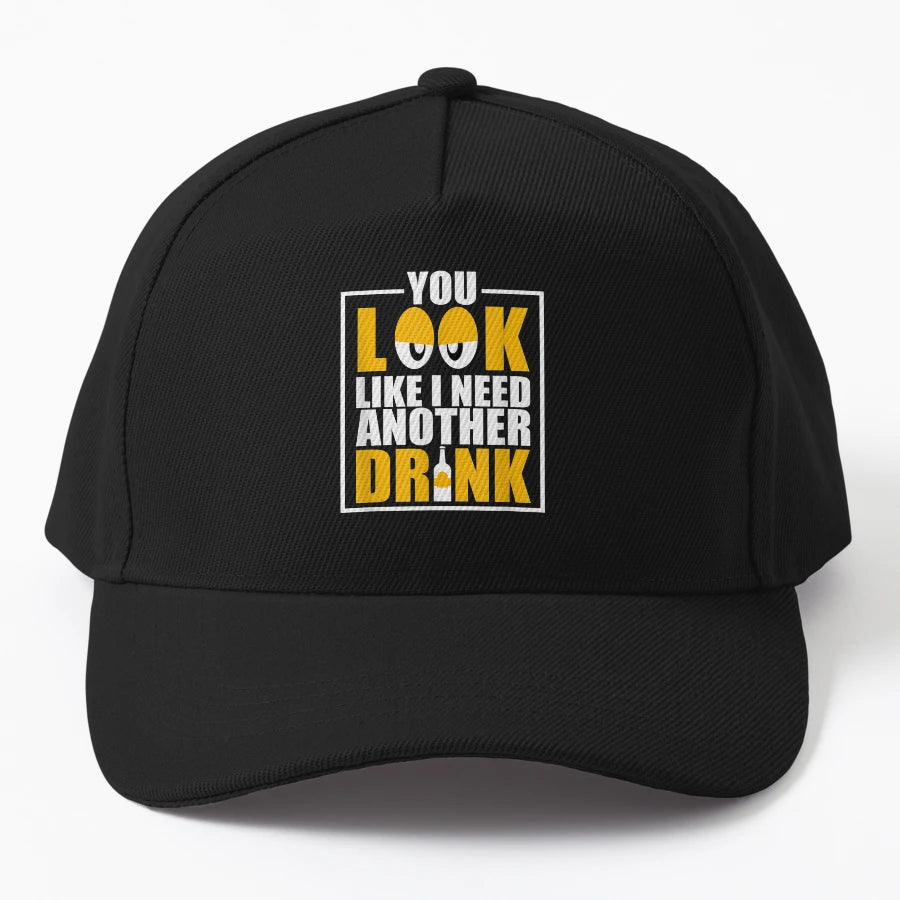 You Like I Need Another Drink Funny Denim Baseball Cap - Snapback, Trucker Hat, Dad Hat, Denim Baseball Cap