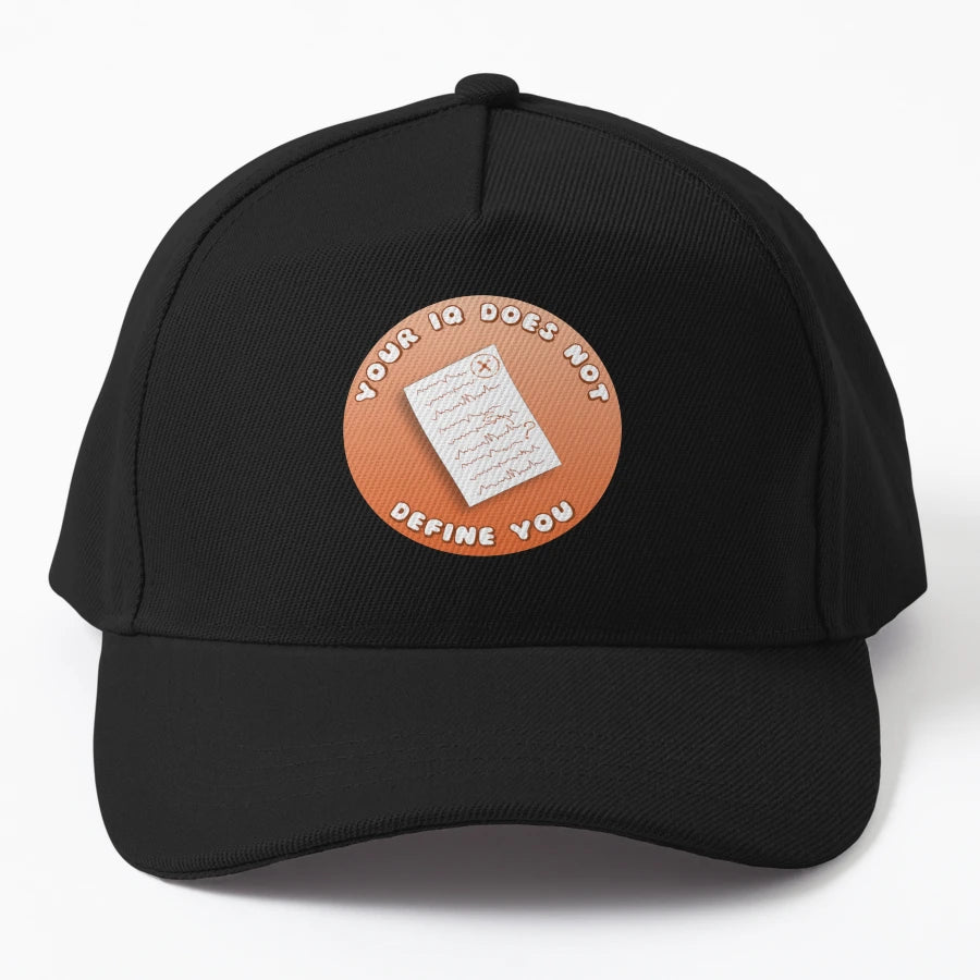 Your Iq Does Not Define You Orange Exam New Era Snapback - Snapback, Trucker Hat, Dad Hat, Denim Baseball Cap