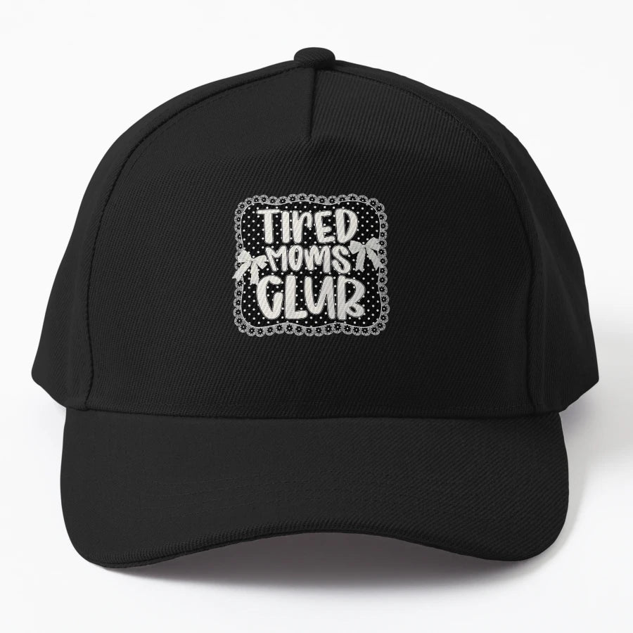 Tired Moms Club New Era Snapback - Classic Cap - Snapback, Trucker Hat, Dad Hat, Denim Baseball Cap
