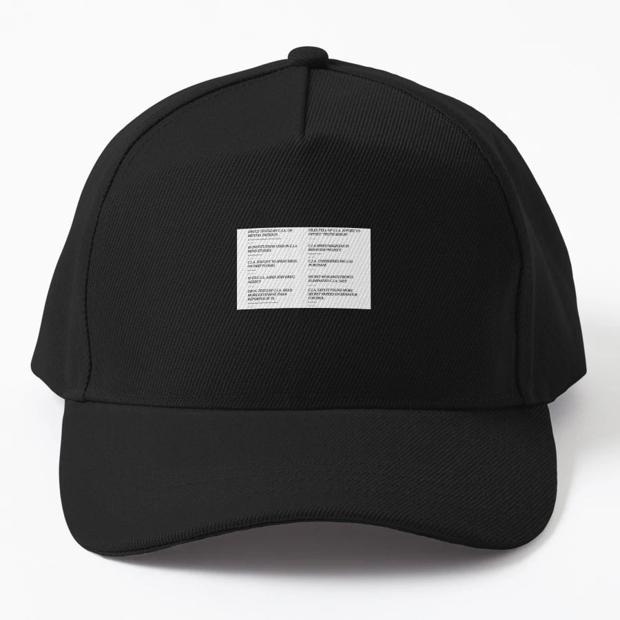 Cia Mkultra Headlines Cointelpro Central New Era Snapback - Snapback, Trucker Hat, Dad Hat, Denim Baseball Cap