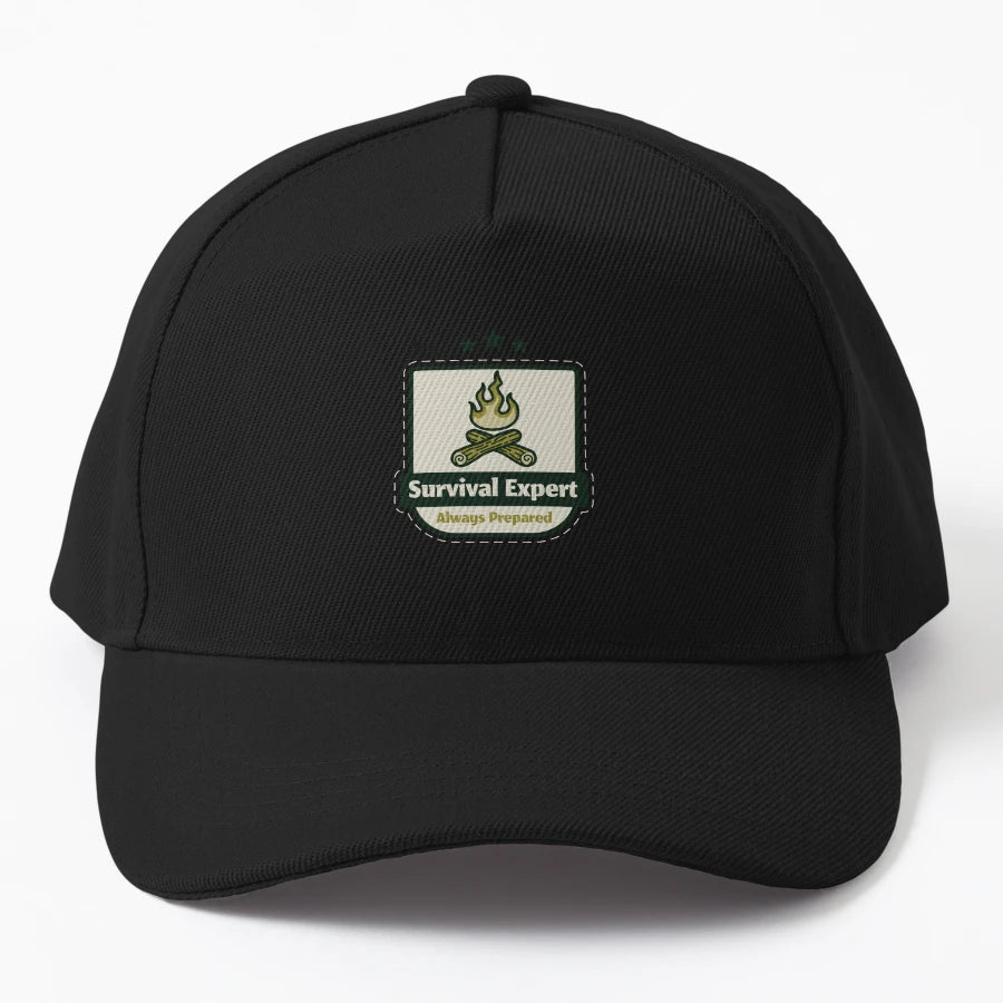 Survival Expert Outdoor Activity Design Wild Trucker Hat - Snapback, Trucker Hat, Dad Hat, Denim Baseball Cap