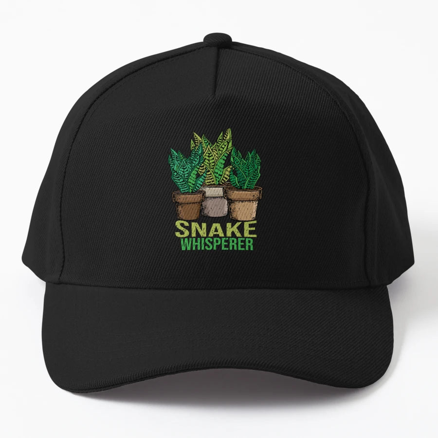 Snake Plant Whisperer Florist Houseplant Gift Trucker Hat - Snapback, Trucker Hat, Dad Hat, Denim Baseball Cap