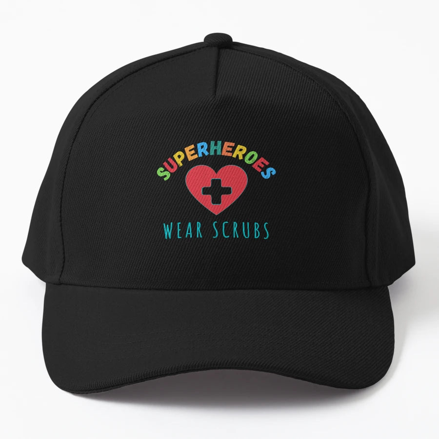 Superheroes Wear Scrubs OTTO Dad Hat - Premium Breathable - Snapback, Trucker Hat, Dad Hat, Denim Baseball Cap