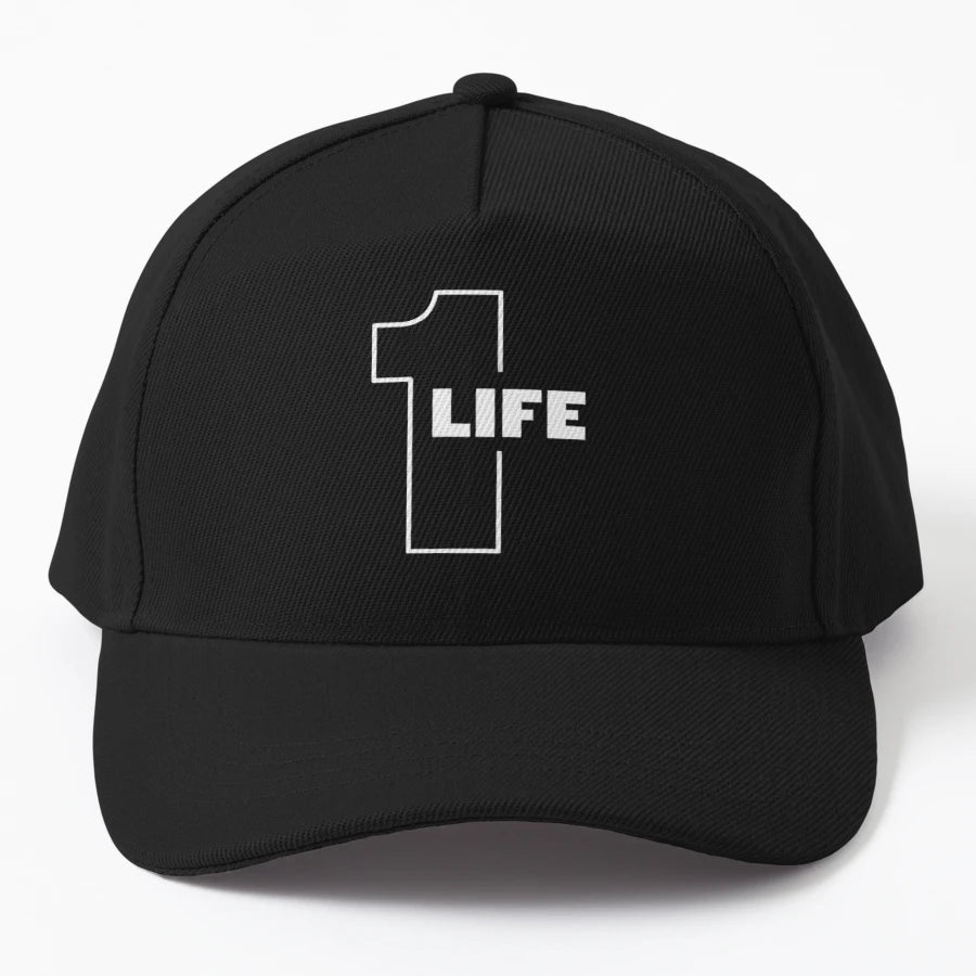 1 Life White OTTO Dad Hat - Exclusive Classic Style - Snapback, Trucker Hat, Dad Hat, Denim Baseball Cap