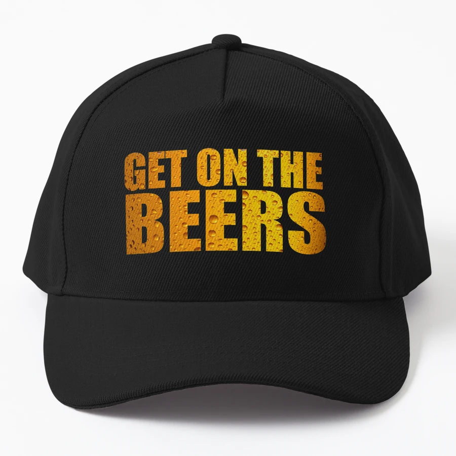 Get Beers OTTO Dad Hat - Breathable Mesh - Snapback, Trucker Hat, Dad Hat, Denim Baseball Cap