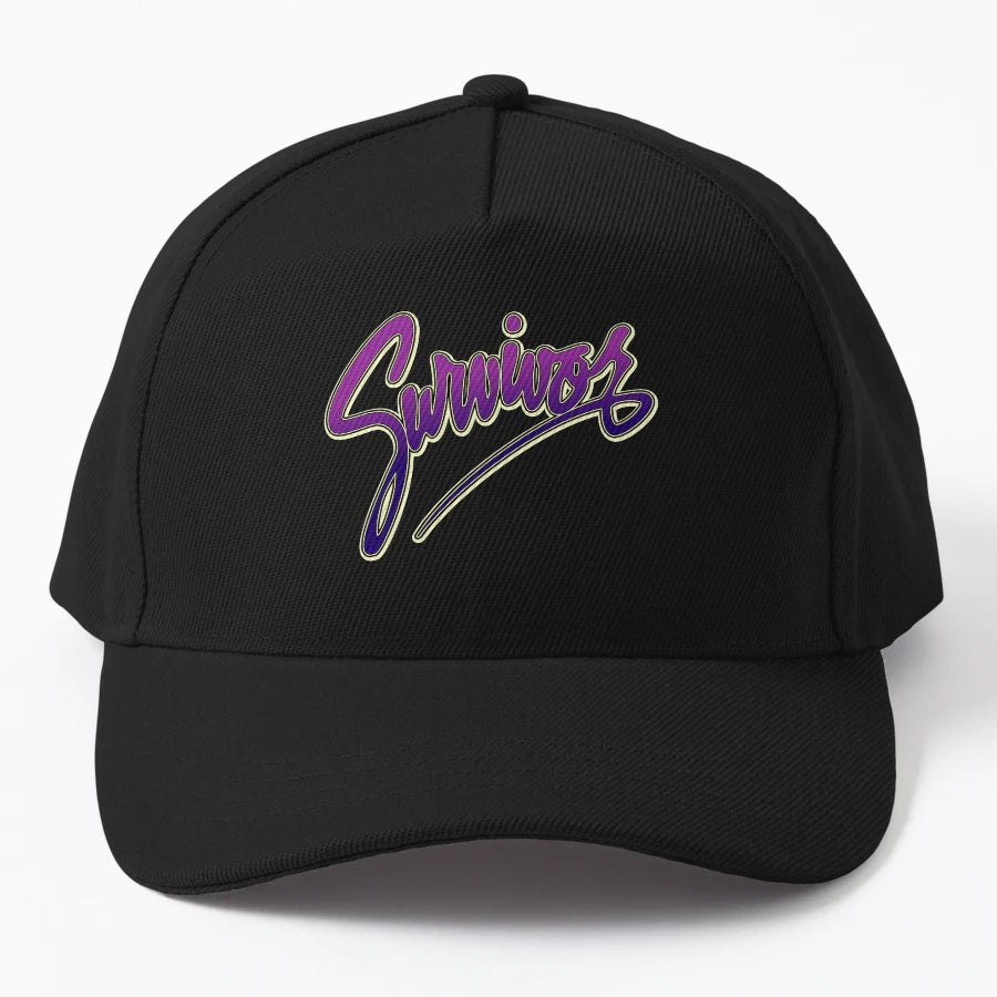 Survivor Denim Baseball Cap - Distressed Unique Art - Snapback, Trucker Hat, Dad Hat, Denim Baseball Cap