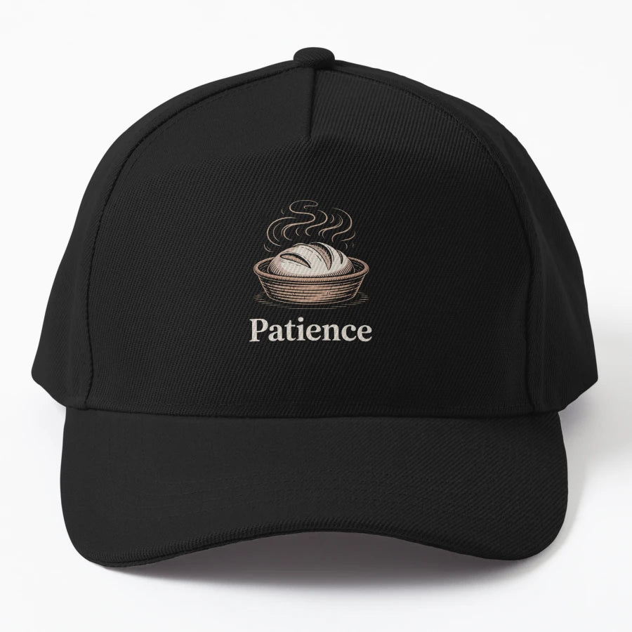 Sourdough Loaf Patience OTTO Dad Hat - Washed Cotton - Snapback, Trucker Hat, Dad Hat, Denim Baseball Cap