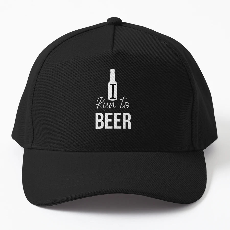 I Run To Beer Funny Beer Drinking OTTO Dad Hat - Low-Profile - Snapback, Trucker Hat, Dad Hat, Denim Baseball Cap