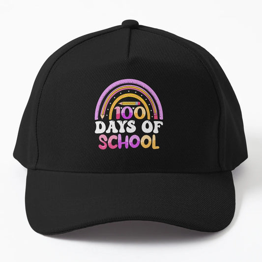100 Days School Cute Rainbow T Shirt Students OTTO Dad Hat - Snapback, Trucker Hat, Dad Hat, Denim Baseball Cap