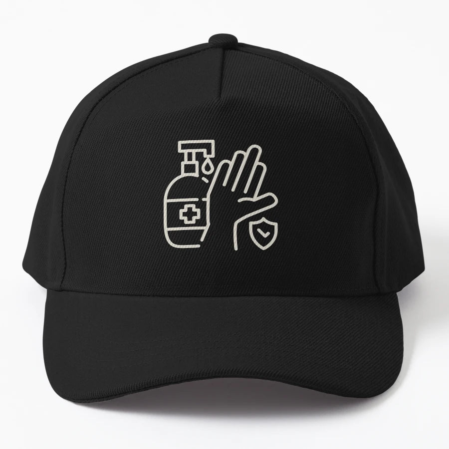 Logo Angle Line Pattern Number Denim Baseball Cap - Distress - Snapback, Trucker Hat, Dad Hat, Denim Baseball Cap