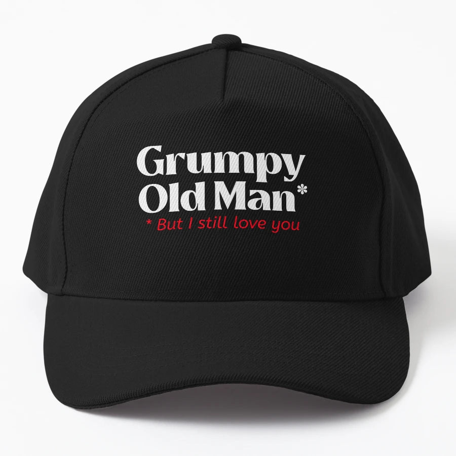 Grumpy Old But I Still Love You Trucker Hat - Breathable - Snapback, Trucker Hat, Dad Hat, Denim Baseball Cap