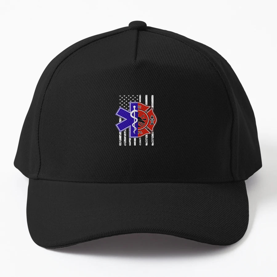 Emt Firefighter OTTO Dad Hat - Exclusive Classic Style - Snapback, Trucker Hat, Dad Hat, Denim Baseball Cap
