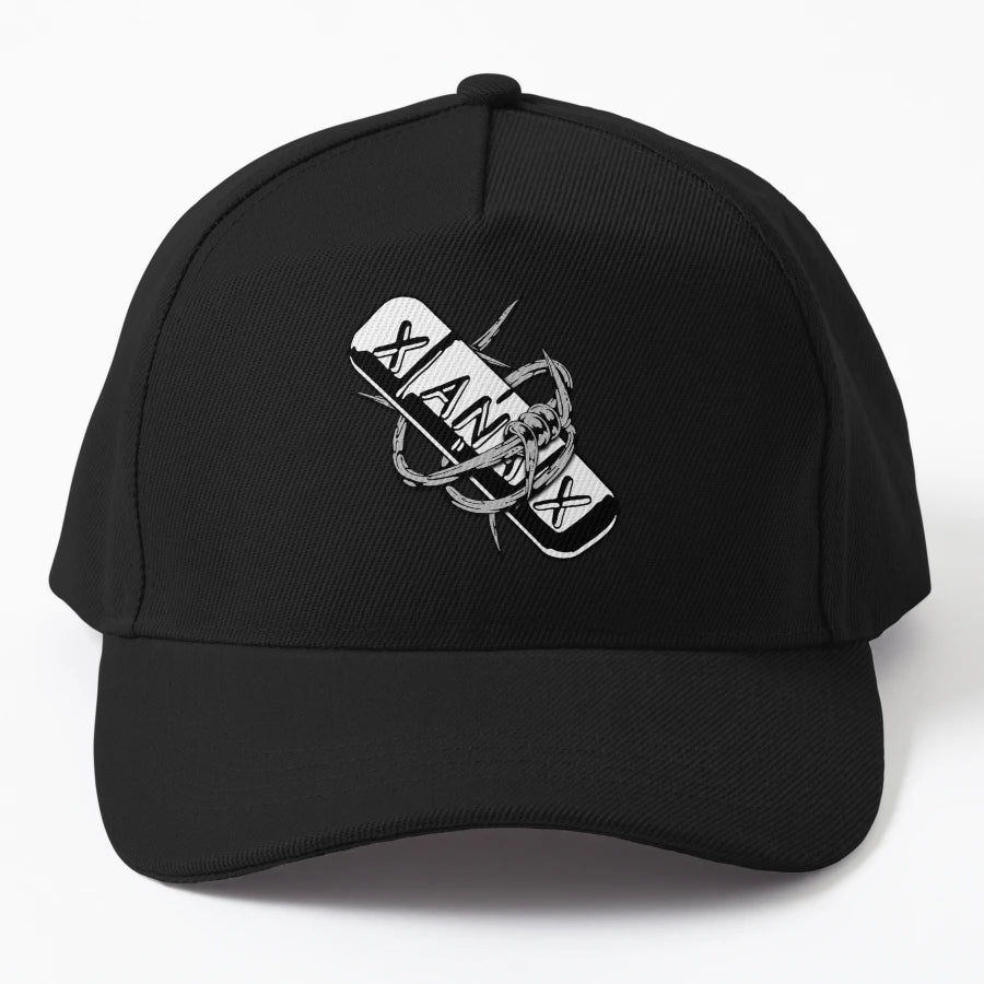 Xanax Barbedwire Denim Baseball Cap - Unstructured - Snapback, Trucker Hat, Dad Hat, Denim Baseball Cap
