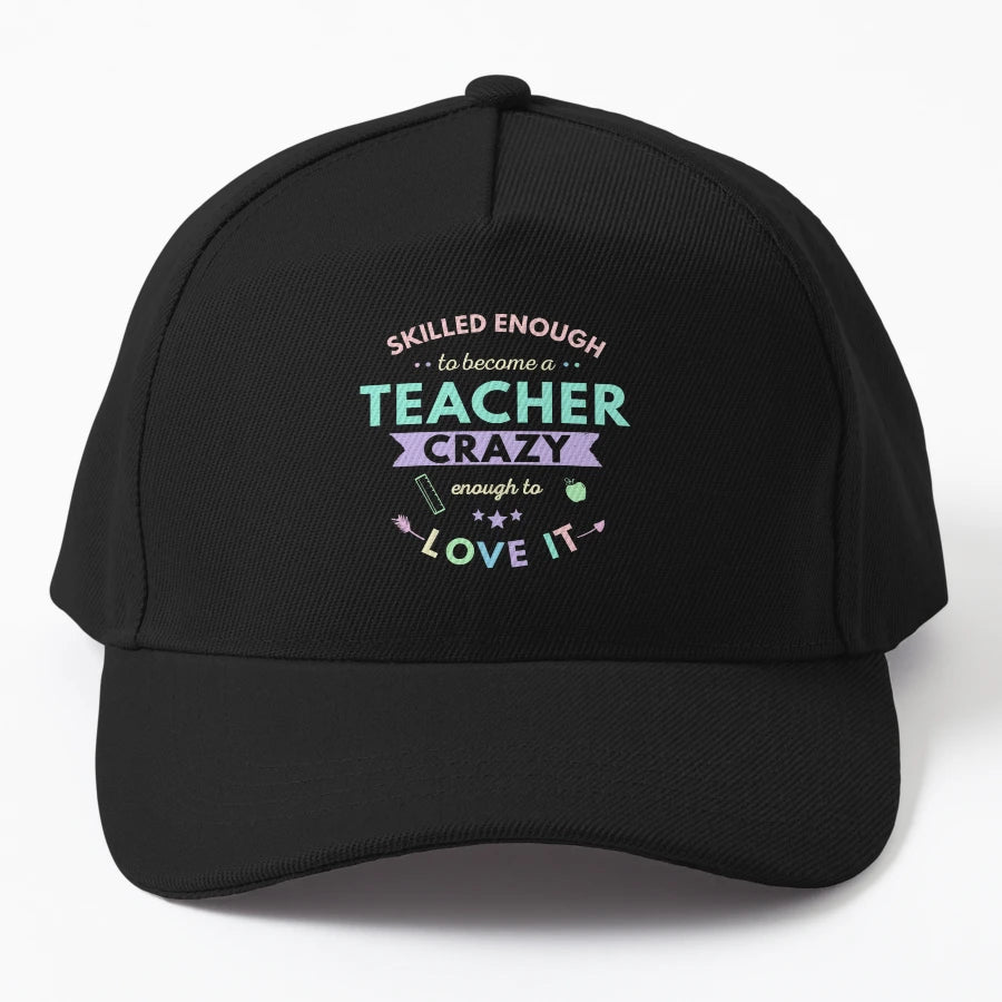 Skilled Enough To Become Teacher Crazy New Era Snapback - Snapback, Trucker Hat, Dad Hat, Denim Baseball Cap