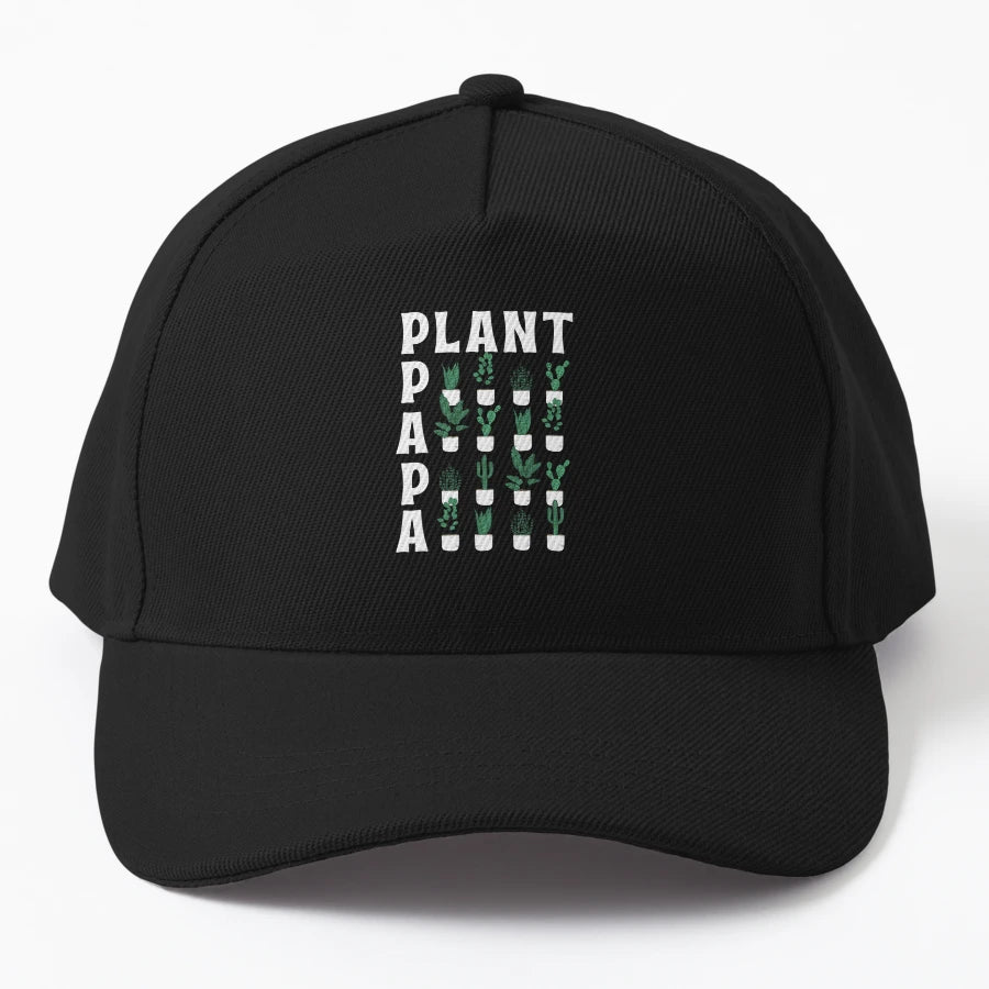 Plant Papa Shirt Plant Lover Gift Trucker Hat - Distressed - Snapback, Trucker Hat, Dad Hat, Denim Baseball Cap