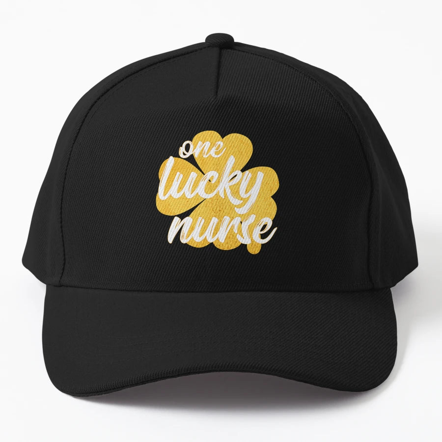 One Lucky Nurse V Trucker Hat - Premium Unique Art - Snapback, Trucker Hat, Dad Hat, Denim Baseball Cap