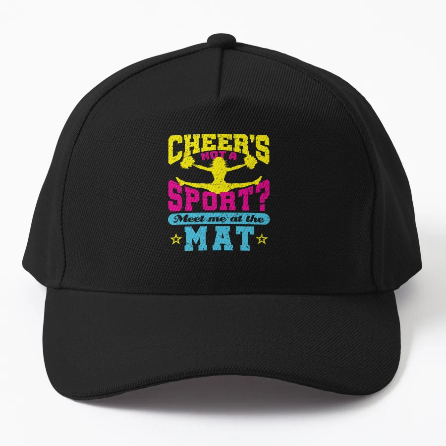 Cheerleading Cheers Not Sport Meet Me Mat Trucker Hat - Snapback, Trucker Hat, Dad Hat, Denim Baseball Cap