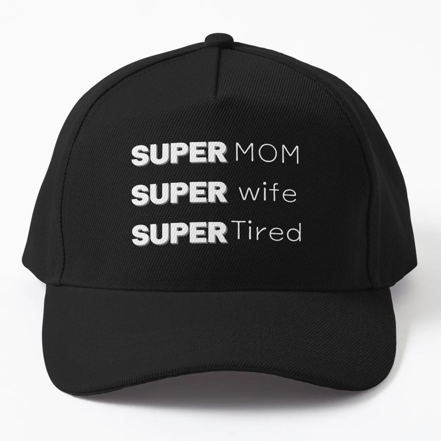 Super Mom Super Wife Super Tired OTTO Dad Hat - Vintage - Snapback, Trucker Hat, Dad Hat, Denim Baseball Cap
