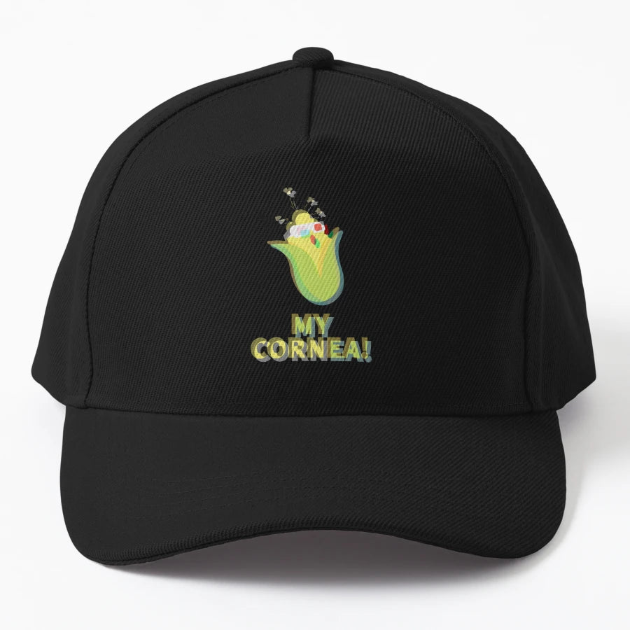 Surprised Corn Stereoscopic Effect Anaglyph 3D Trucker Hat - Snapback, Trucker Hat, Dad Hat, Denim Baseball Cap