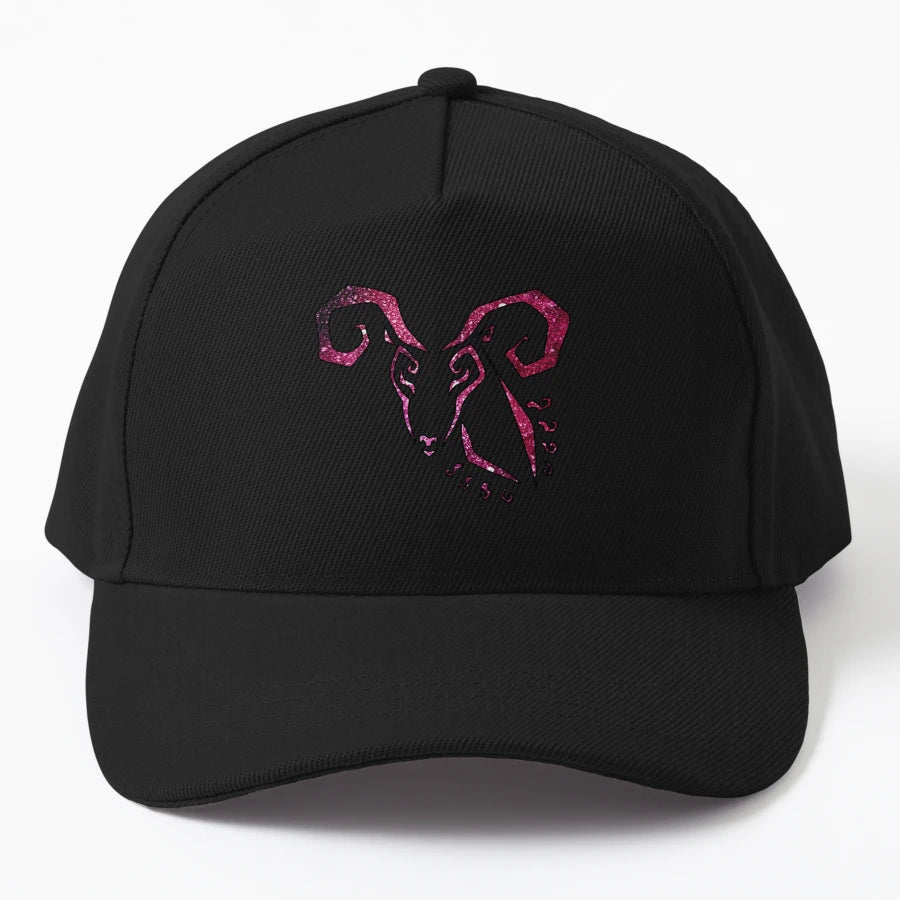 Cosmic Aries Trucker Hat - Distressed Classic Style - Snapback, Trucker Hat, Dad Hat, Denim Baseball Cap