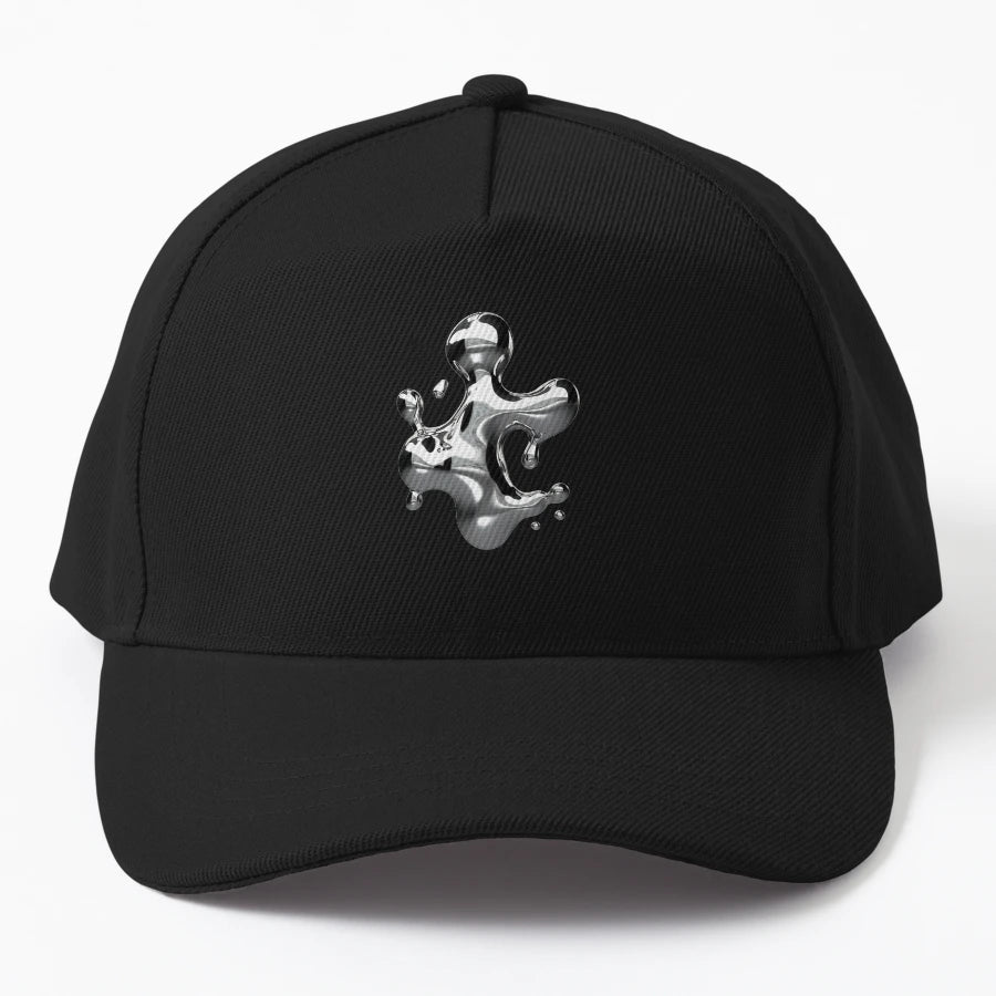 Silver Liquid Metal New Era Snapback - Premium Stitching - Snapback, Trucker Hat, Dad Hat, Denim Baseball Cap