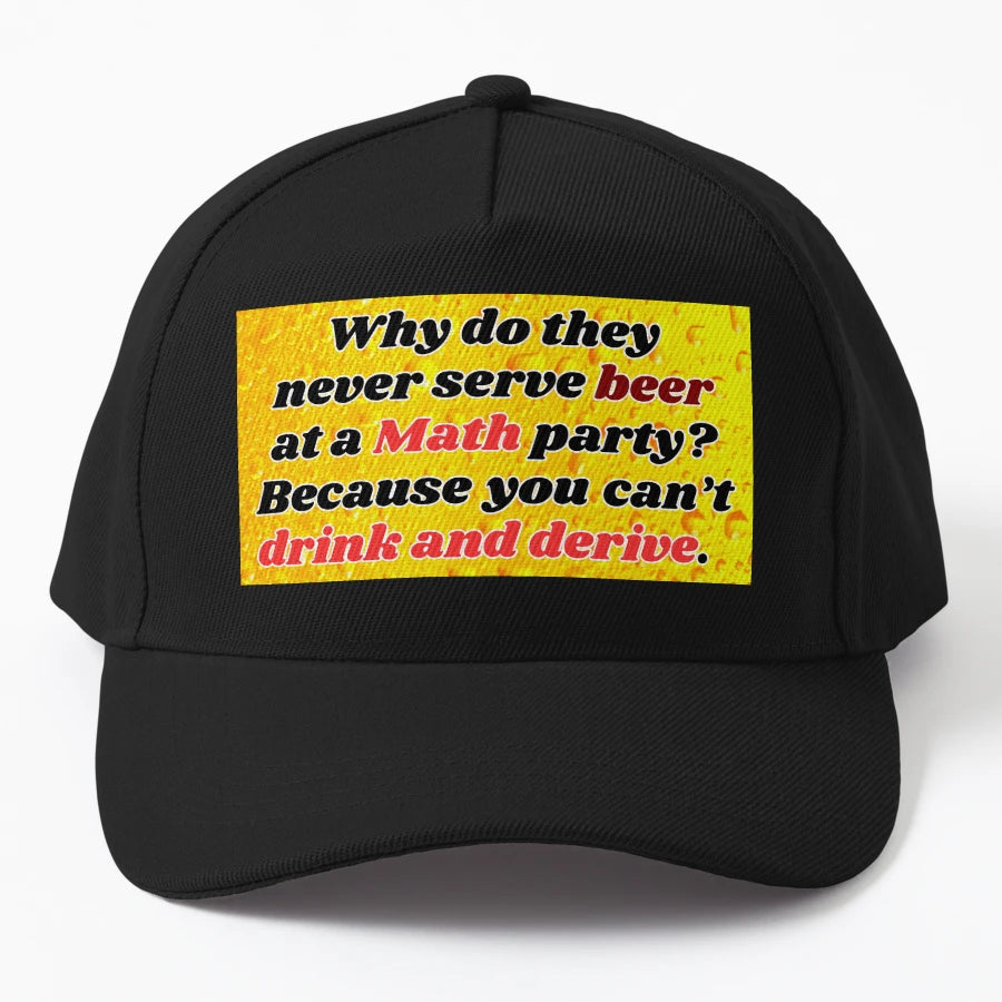 Funny Beer Joke Why Do They Never Serve Denim Baseball Cap - Snapback, Trucker Hat, Dad Hat, Denim Baseball Cap
