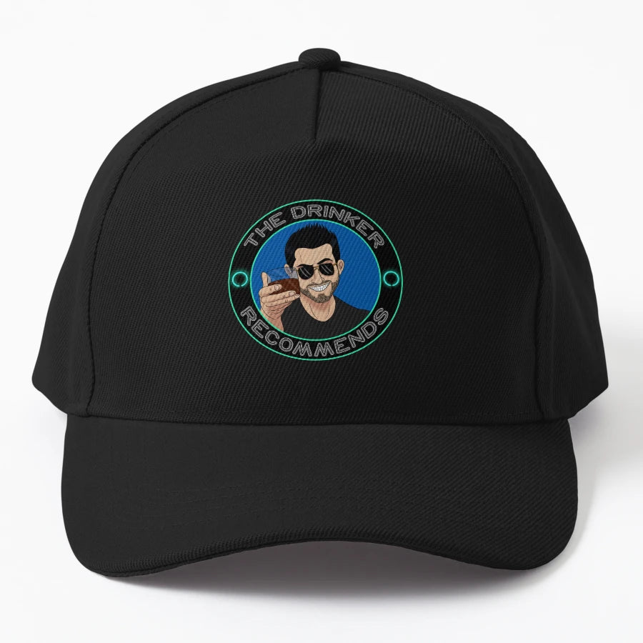 Drinker Recommends Critical Drinker Denim Baseball Cap - Snapback, Trucker Hat, Dad Hat, Denim Baseball Cap