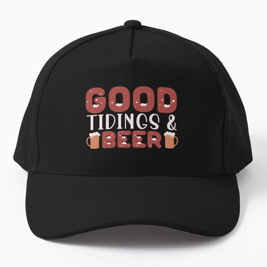 Good Tidings Beer Funny Beer Drinking New Era Snapback - Snapback, Trucker Hat, Dad Hat, Denim Baseball Cap