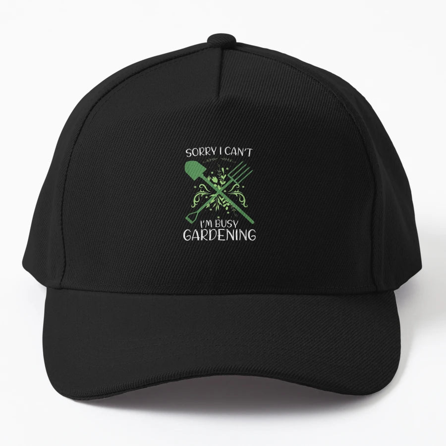 Sorry I Cant Im Busy Gardening Funny New Era Snapback - Snapback, Trucker Hat, Dad Hat, Denim Baseball Cap