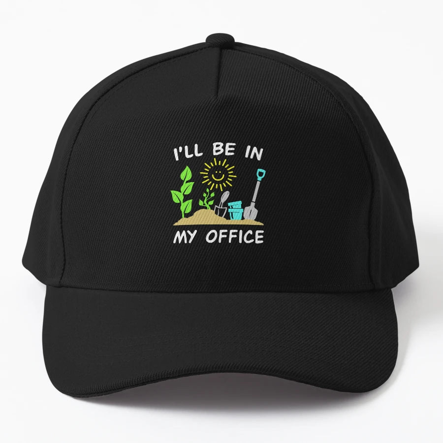 I Will Be My Office Gardener Gardening Trucker Hat - Exclusi - Snapback, Trucker Hat, Dad Hat, Denim Baseball Cap