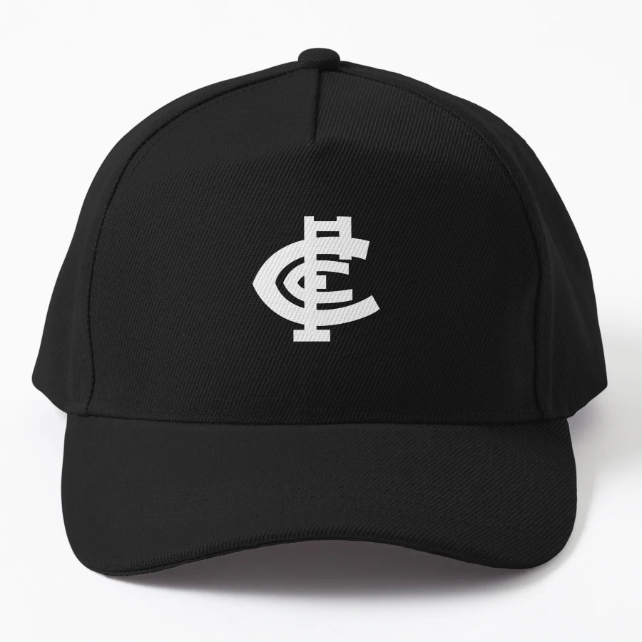 Carlton Logo Trucker Hat - Structured Low-Profile Design - Snapback, Trucker Hat, Dad Hat, Denim Baseball Cap