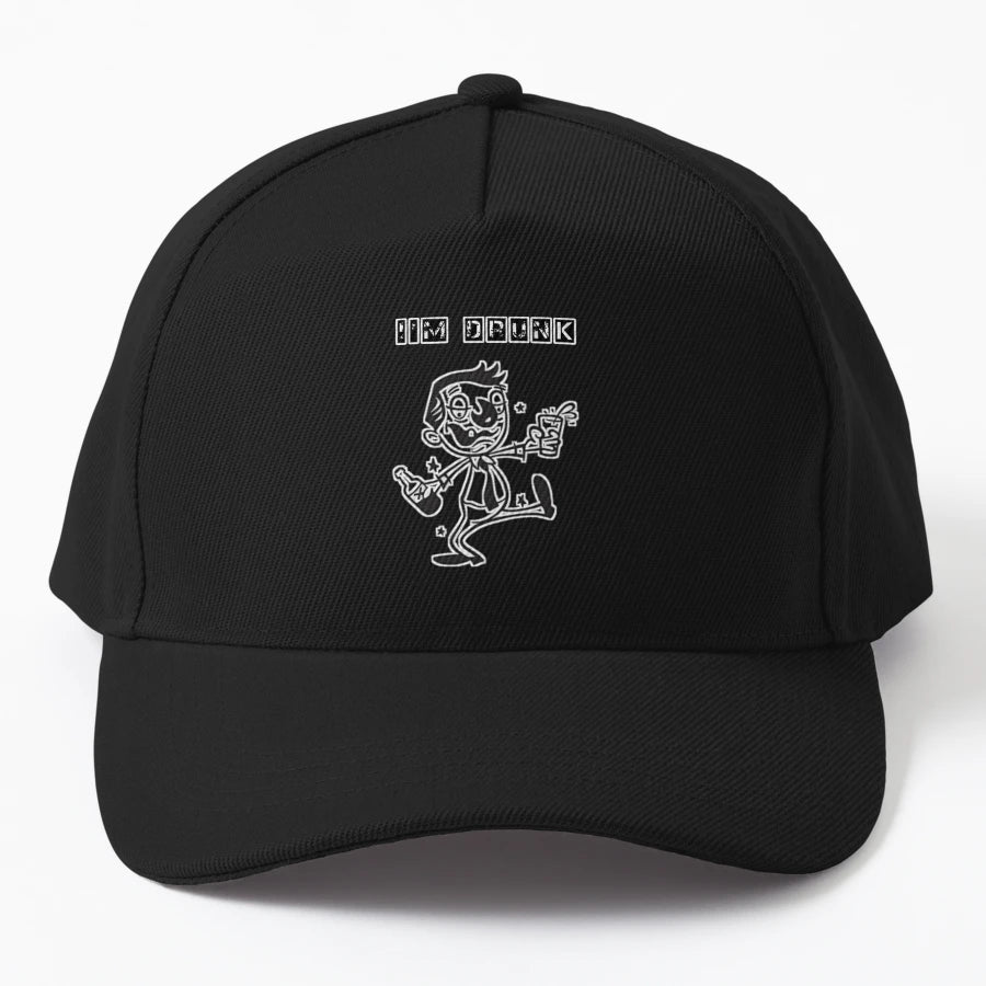 Im Drunk OTTO Dad Hat - Premium Stitching - Snapback, Trucker Hat, Dad Hat, Denim Baseball Cap