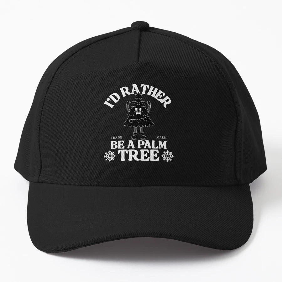 Rather Be Palm Tree OTTO Dad Hat - Unstructured Breathable - Snapback, Trucker Hat, Dad Hat, Denim Baseball Cap
