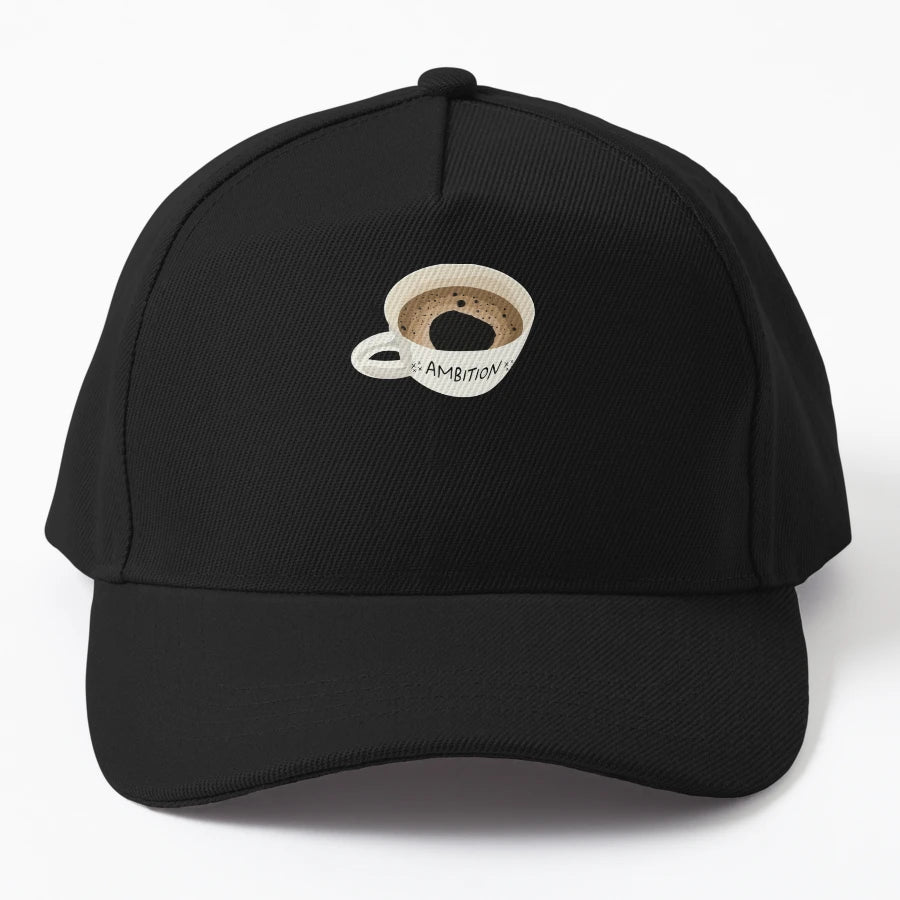 Cup Ambition Trucker Hat - Unstructured Embroidered Art - Snapback, Trucker Hat, Dad Hat, Denim Baseball Cap