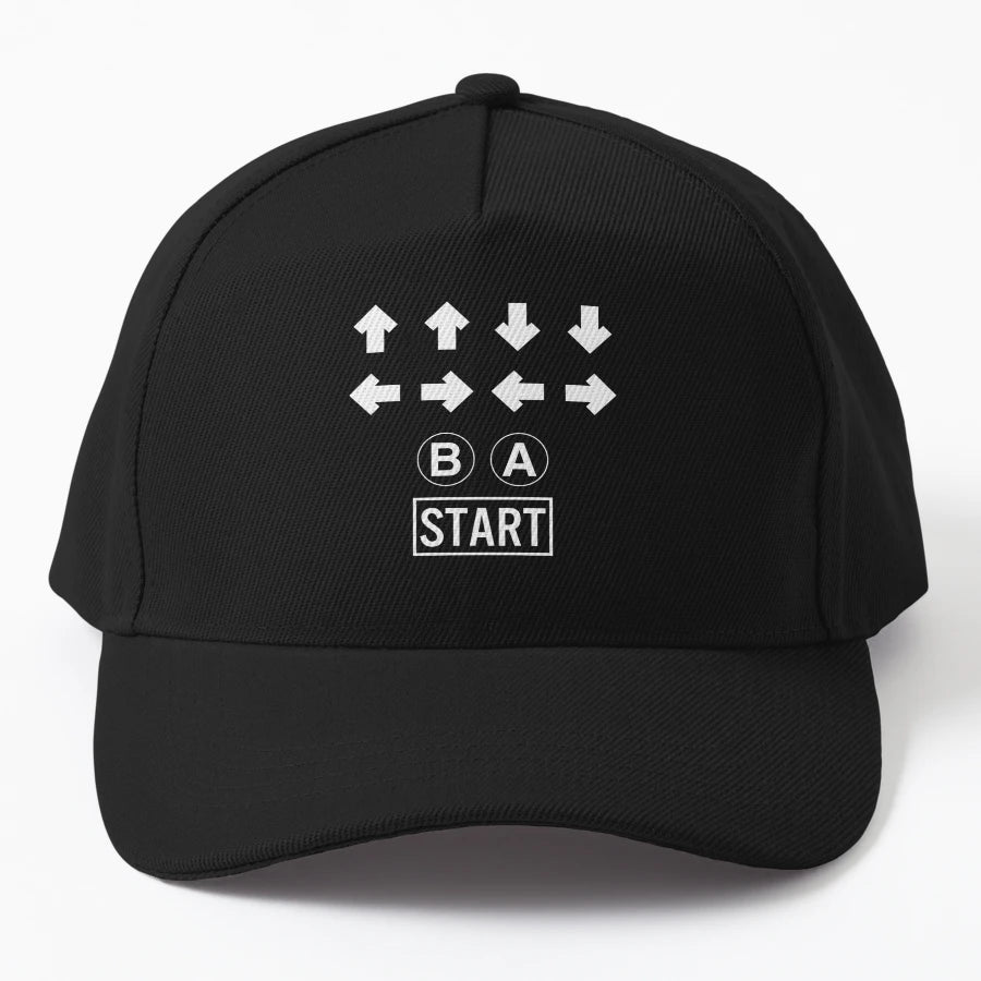 Konami Code Trucker Hat - Exclusive Premium Embroidery - Snapback, Trucker Hat, Dad Hat, Denim Baseball Cap
