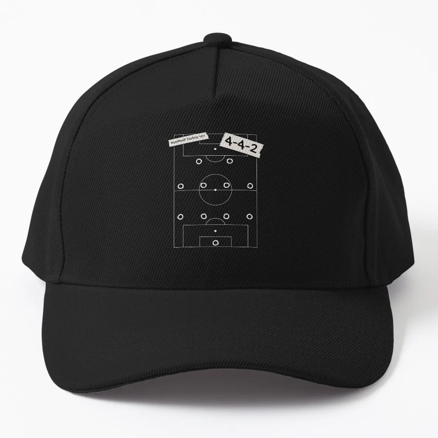 Football Soccer Tactics 4 4 2 Dark Items Denim Baseball Cap - Snapback, Trucker Hat, Dad Hat, Denim Baseball Cap