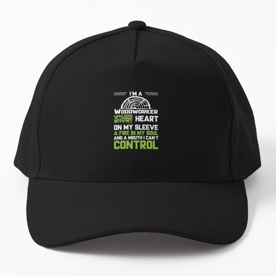 Im Woodworker I Was Born My Heart New Era Snapback - Snapback, Trucker Hat, Dad Hat, Denim Baseball Cap