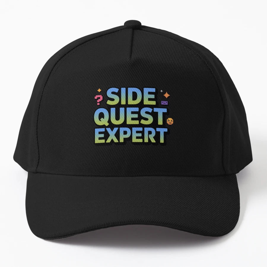 Side Quest Expert Funny Side Quest Adhd New Era Snapback - Snapback, Trucker Hat, Dad Hat, Denim Baseball Cap