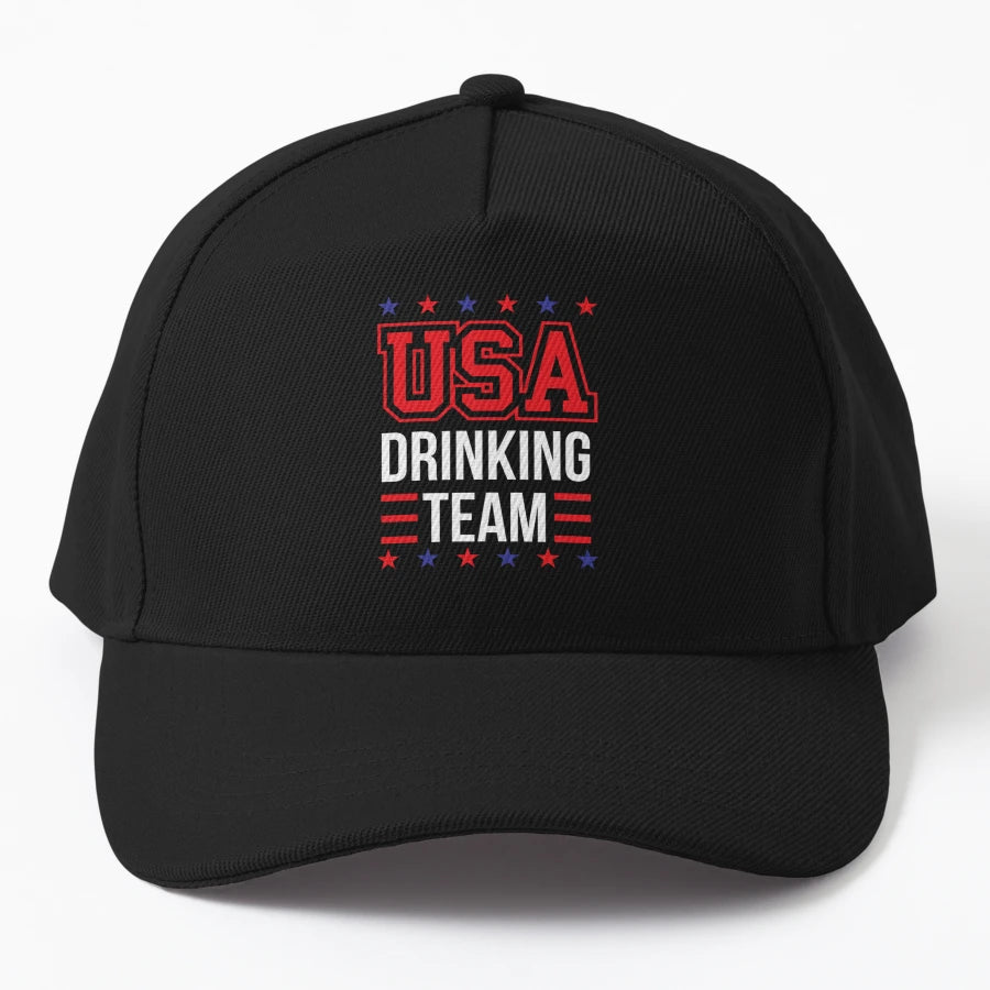 Bachelor Party Usa Drinking Team Beer Denim Baseball Cap - Snapback, Trucker Hat, Dad Hat, Denim Baseball Cap