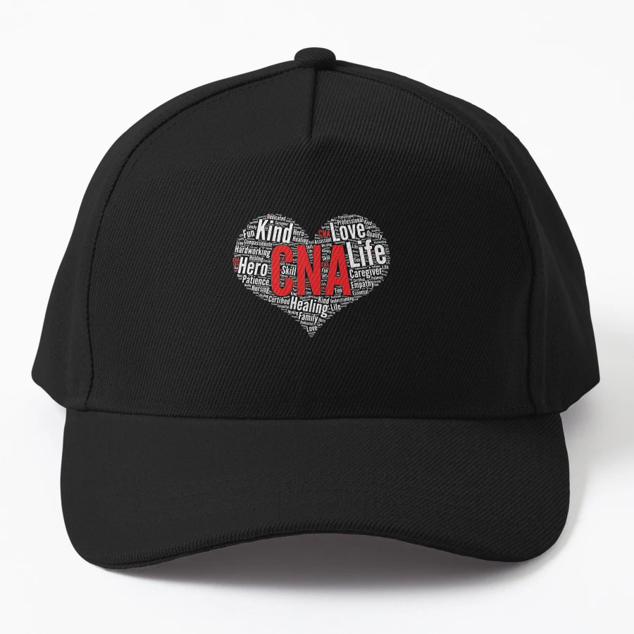 Certified Nursing Assistant Cna Heart Trucker Hat - Snapback, Trucker Hat, Dad Hat, Denim Baseball Cap