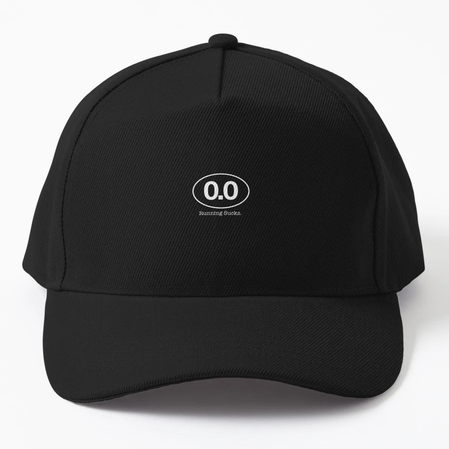 0 0 Running Sucks Trucker Hat - Breathable Mesh - Snapback, Trucker Hat, Dad Hat, Denim Baseball Cap